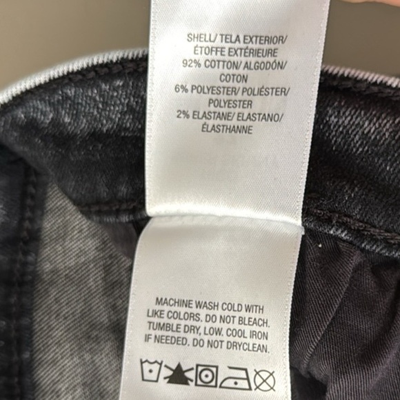 HUDSON JEANS NICO SUPER SKINNY BLACK ACID WASH SIZE 27 - Picture 9 of 9